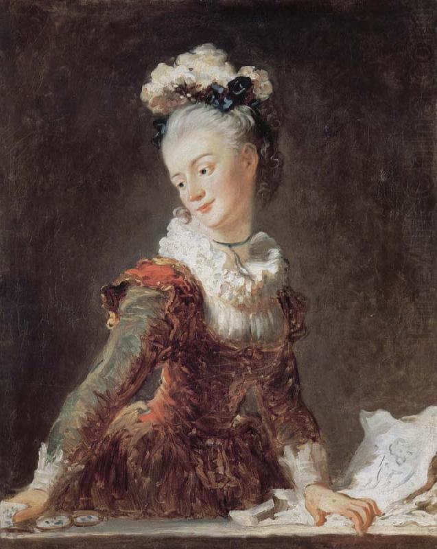 Dancing girl lucky Miss Mar portrait, Jean Honore Fragonard